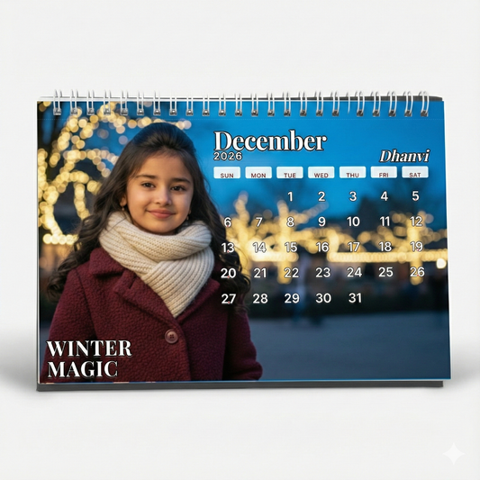 🧒✨ Kid’s Customized Calendar – Tabletop (6×9 inches)