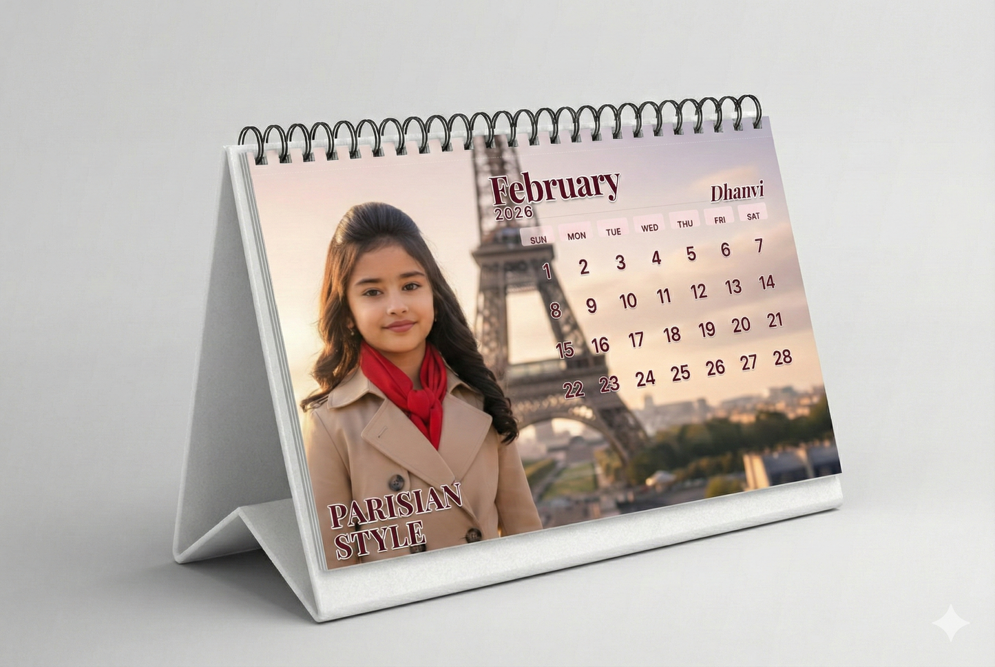 π§β¨ Kidβs Customized Calendar β Tabletop (6Γ9 inches)